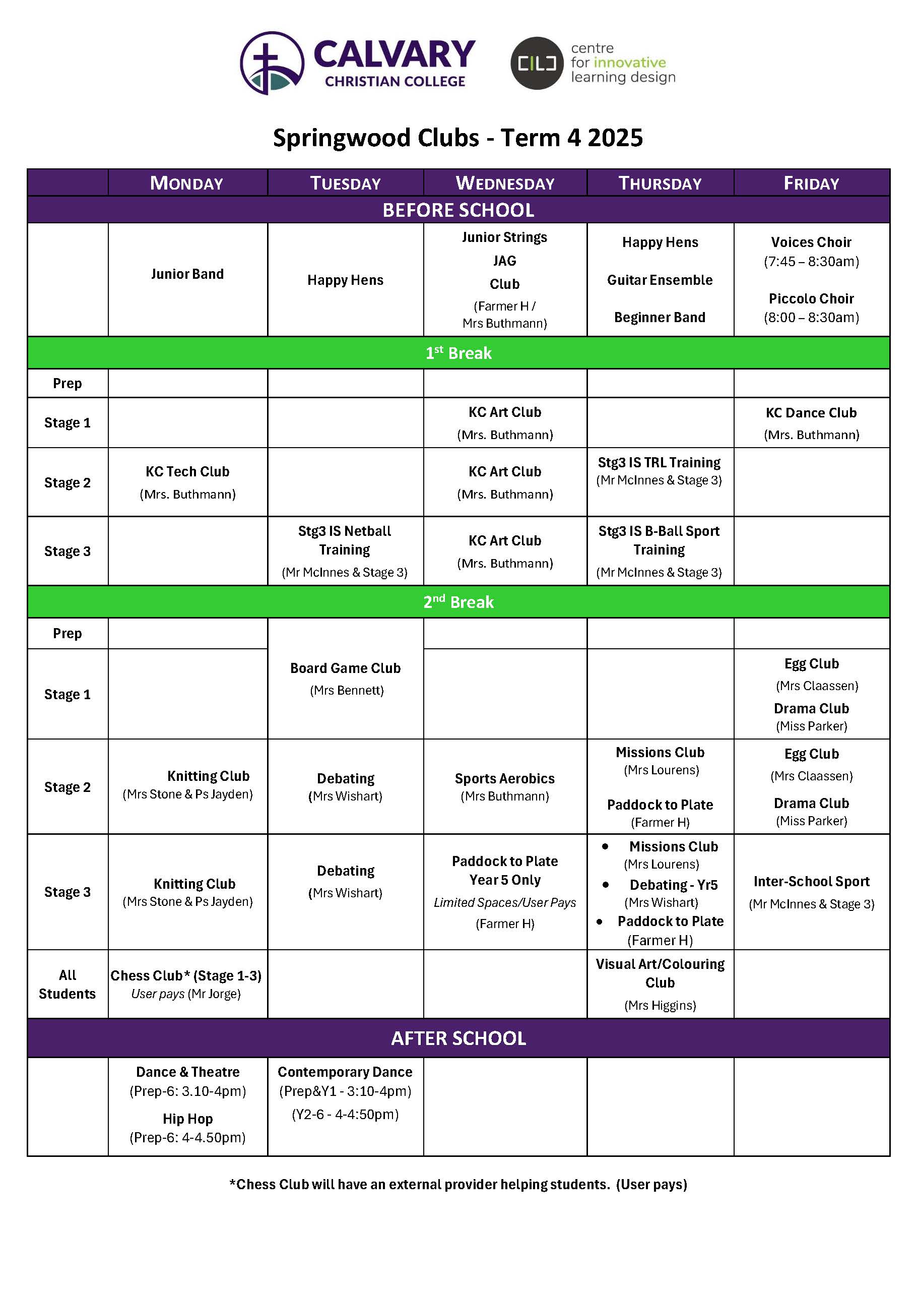 SWD Clubs Semester 2 2025 V1