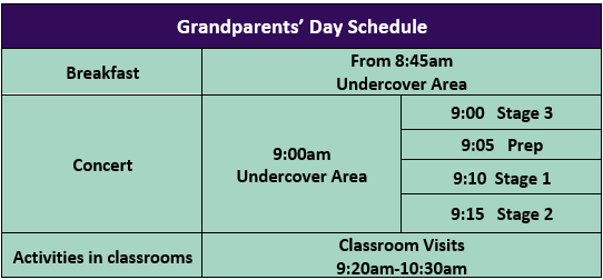 Grandparents Schedule