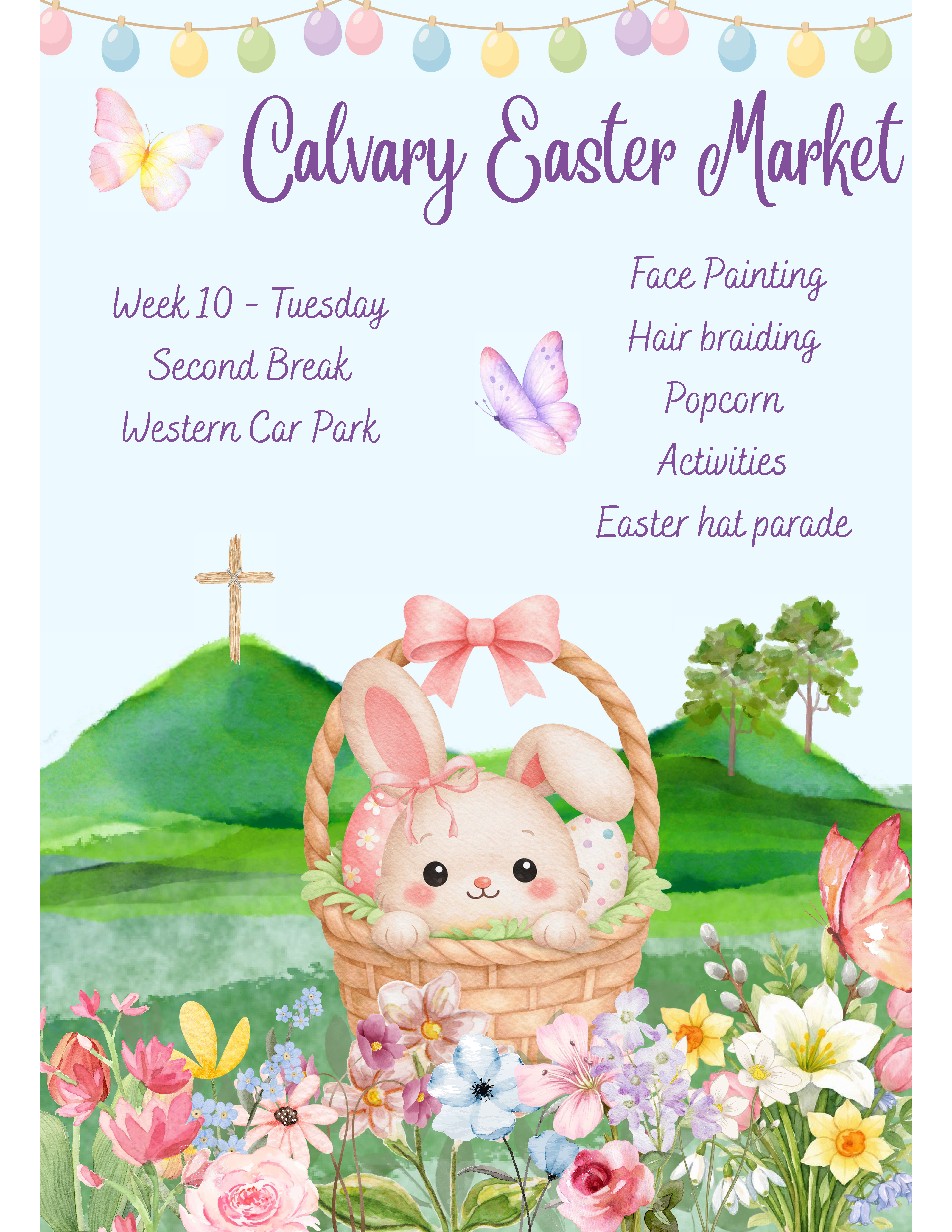 Calvary Easter Market Day Poster 1 Page
